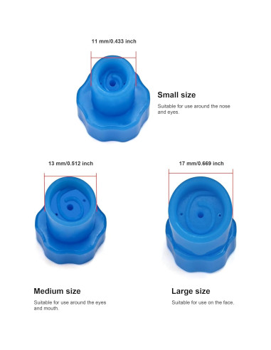 Consejos de Hidro Dermabrasión de Silicona Elitzia 3 Piezas