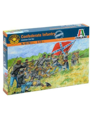 Italeri Kit de Figuras Confederadas 1:72 - 50 Piezas