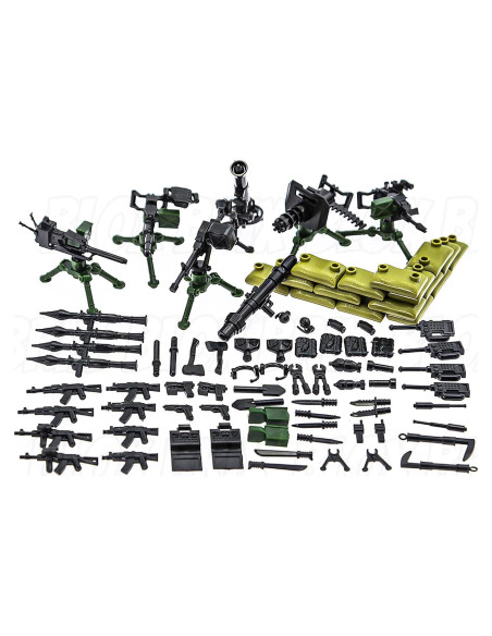 106 Piezas Juguete Militar BloxBrix - Soldados y Armas