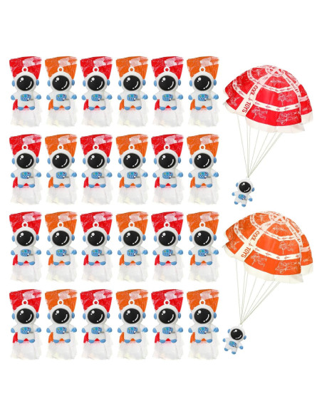 Jerify 48 Mini Paracaidistas Astronautas Juguete Volador