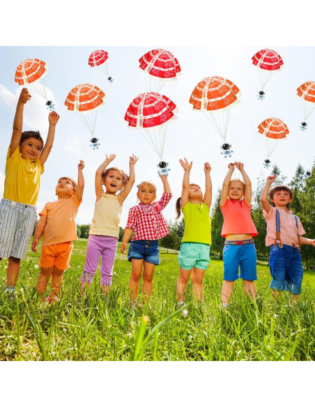 Jerify 48 Mini Paracaidistas Astronautas Juguete Volador