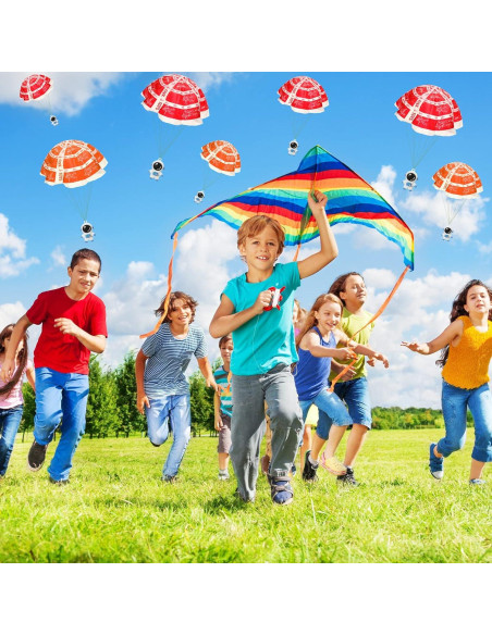 Jerify 48 Mini Paracaidistas Astronautas Juguete Volador