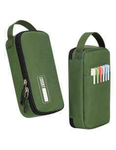 Estuche de Lápices ECHSRT Verde Militar 24x12x6 cm