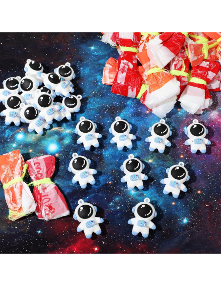 Jerify 48 Mini Paracaidistas Astronautas Juguete Volador