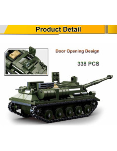 Set de Bloques de Construcción ChokGift Tanque SU-85 338 Piezas 2