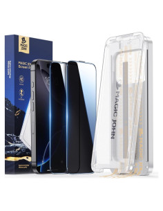 Protector de Pantalla Privado MAGIC JOHN para iPhone 16 Pro Max 6.9" Vidrio Templado