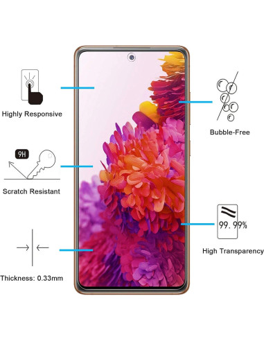 Protector de Pantalla Vidrio Templado NEW'C para Samsung Galaxy S20 FE