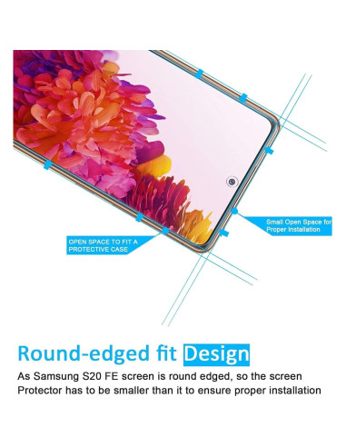 Protector de Pantalla Vidrio Templado NEW'C para Samsung Galaxy S20 FE