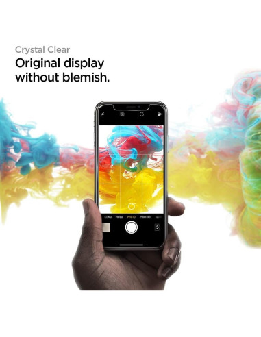 Protector de Pantalla Vidrio Templado Spigen GlasTR EZ FIT iPhone 11/XR