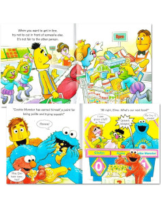 Conjunto de 8 Libros de Modales Elmo Plaza Sésamo 12.7 cm 2