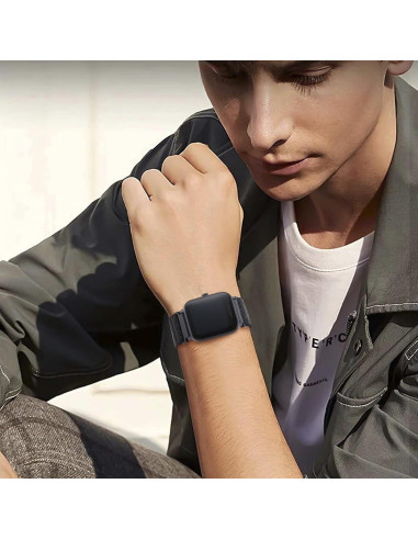 Paquete de 3 bandas elásticas de nylon 22mm para reloj Woneligo