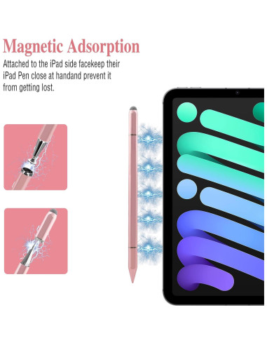 Bolígrafo Estilizador 3 en 1 Luntak Rosa para Pantallas Táctiles