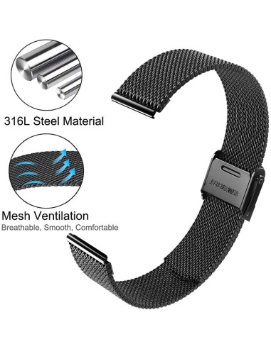 Correa de Metal Ajustable BabyValley para Reloj Motast P99