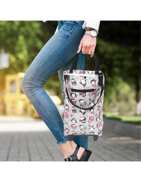 Bolsa de Compras Plegable con Ruedas Lwuey 348g Impermeable