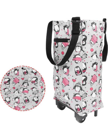 Bolsa de Compras Plegable con Ruedas Lwuey 348g Impermeable