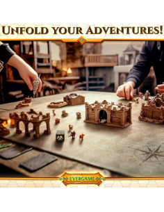 10 Tapetes de Juego DND EverGame 22x26 cm + 140 Stickers 2