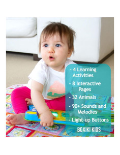 Libro de Sonidos de Animales Boxiki para Bebés 12-36 Meses 2