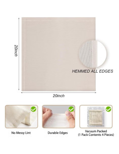 Paquete de 2 Paños de Queso Reutilizables YJWZWE 50.8x50.8cm 2