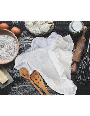 Toallas de Cocina 100% Algodón Ofertas Excelentes - Paquete de 12, 71x71 cm