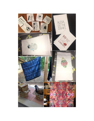 Toallas de Cocina 100% Algodón Ofertas Excelentes - Paquete de 12, 71x71 cm