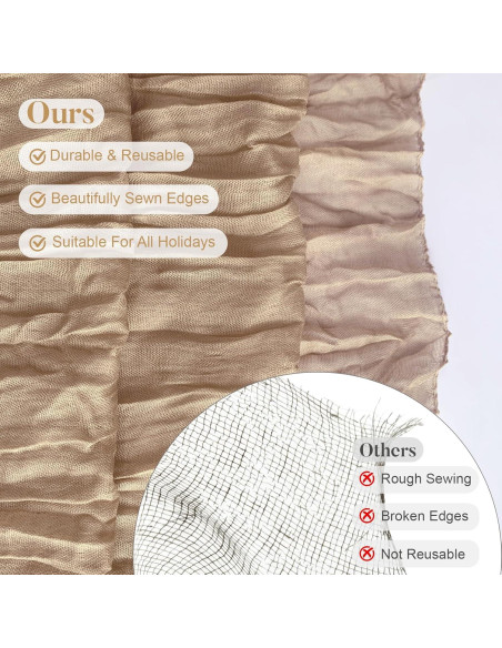 Caminito de Mesa de Gasa Nude 88.9x304.8 cm Pusunas