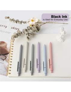 10 Recargas de Tinta de Gel FIOVER 0.5mm Tinta Negra 2