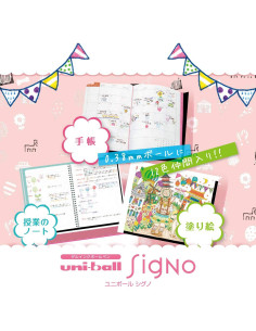 Bolígrafo de Gel Uni-ball Signo UM-151 - 0.38 mm - 10 Pcs Negro 2