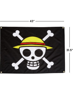 Bandera Pirata de Luffy One Piece GE-6468 109x80 cm 2