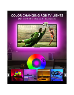 Luces LED MATICOD 5m RGB para TV 140-178cm Control APP 2