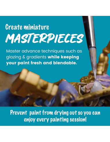 Kit de Pintura Acrílica D'Artisan Wet Palette 50pc