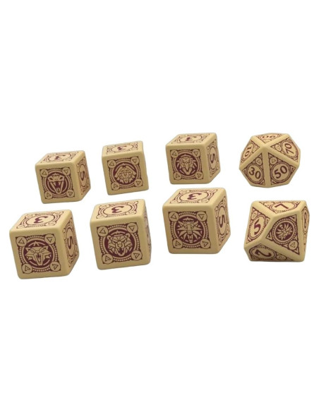 Dados Esenciales The Witcher R. Talsorian 8 Piezas 12 mm