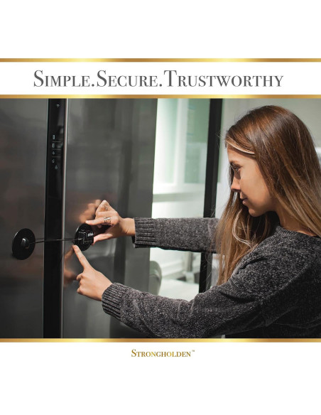 Candado de Refrigerador Strongholden FL 4845 Combinación Negro