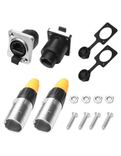 Conector Acoplador RJ45 Impermeable IP65 YACSEJAO 2PCS