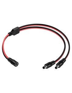 Divisor de Alimentación DC 5.5mm iGreely 1Hembra 2Machos 45cm