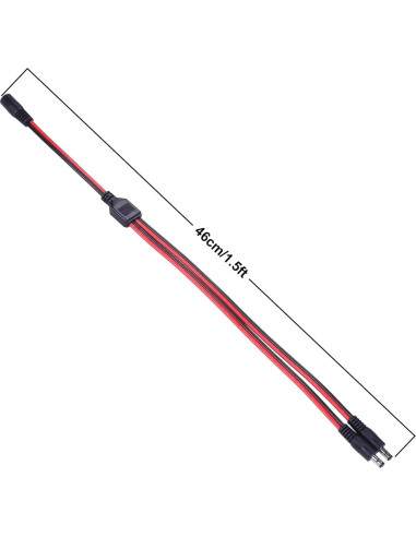 Divisor de Alimentación DC 5.5mm iGreely 1Hembra 2Machos 45cm