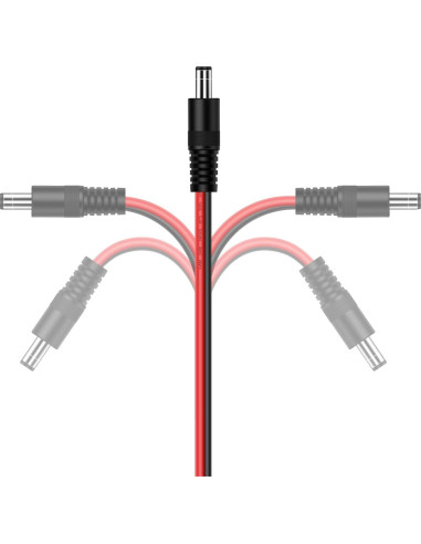 Divisor de Alimentación DC 5.5mm iGreely 1Hembra 2Machos 45cm