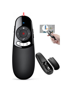 Puntero Inalámbrico DINOSTRIKE 2 en 1 USB A y C con Lupa