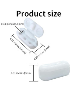 30 Conectores de Cadena de Bolas de Plástico Blanco Acoeitl 2