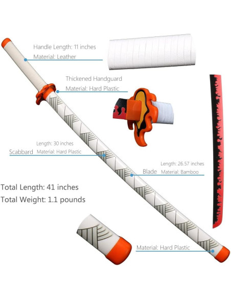 Espada de Cosplay AN SWALLOW Rengoku Kyoujurou 104 cm