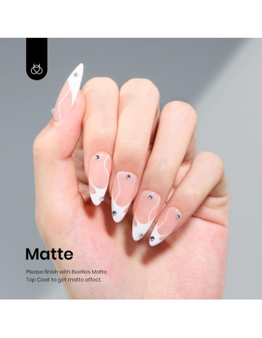 Esmalte de Uñas en Gel Blanco Beetles 15ml para Manicura