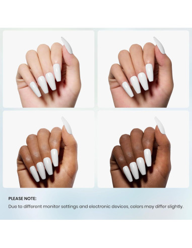 Esmalte de Uñas en Gel Blanco Beetles 15ml para Manicura