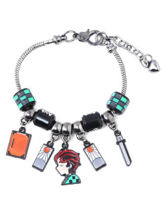 Pulsera de Cuentas de Anime Tanjiro - Accesorio Cosplay