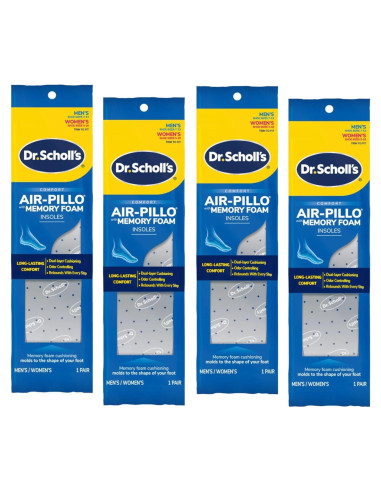 Plantillas Dr. Scholl's Air-Pillo Espuma Viscoelástica 7-13 / 5-10