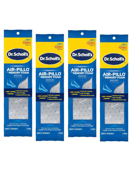 Plantillas Dr. Scholl's Air-Pillo Espuma Viscoelástica 7-13 / 5-10