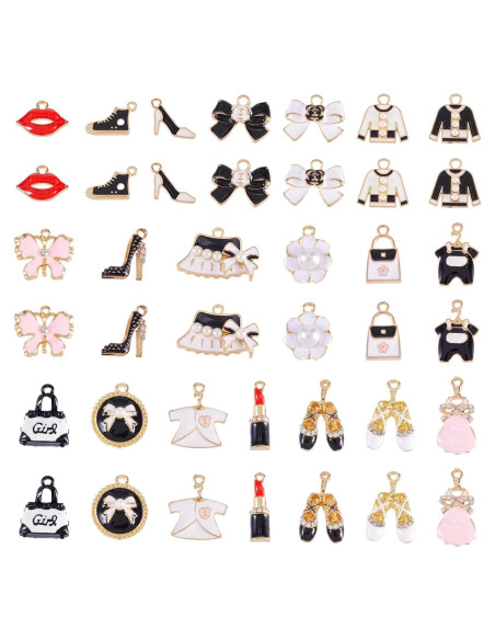 40 Encantos de Esmalte Cheriswelry para Joyería DIY - Moda