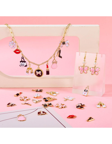 40 Encantos de Esmalte Cheriswelry para Joyería DIY - Moda