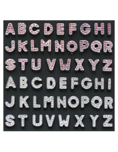 52 Piezas Letras de Rhinestone ZMRU A-Z para DIY y Decoración
