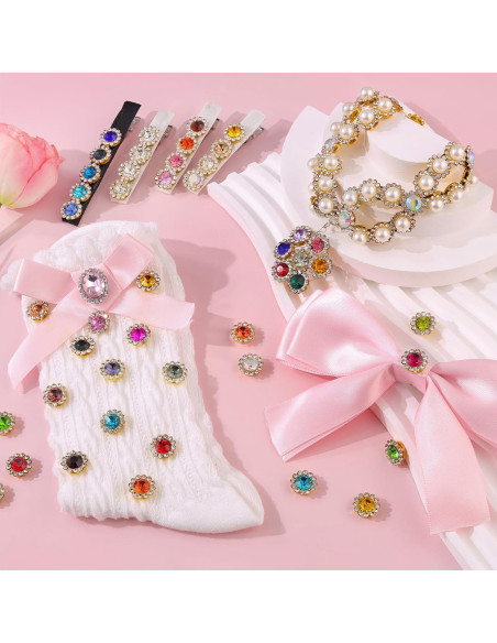 150 Strass de Coser en 25 Colores Mezclados - Cristal de Vidrio