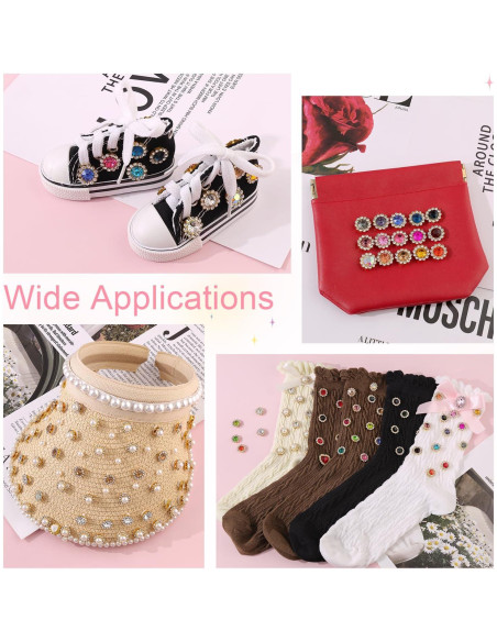 150 Strass de Coser en 25 Colores Mezclados - Cristal de Vidrio