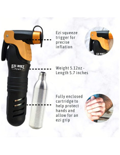 Bomba Inflador CO2 Ezi Bike 16g Mini Ligera para Bicicletas 2